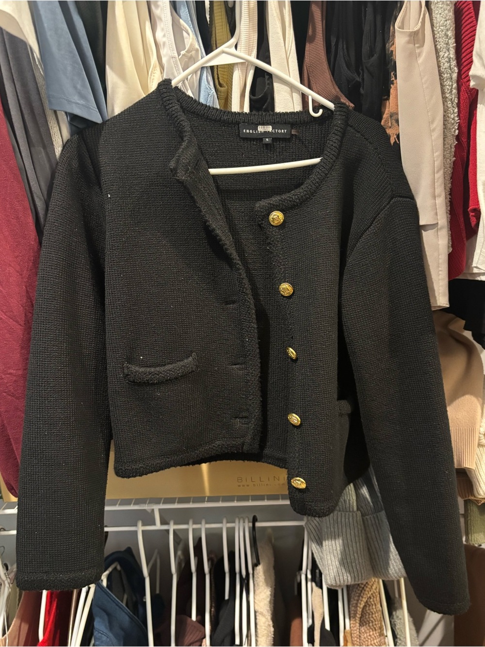 English factory sweater jacket